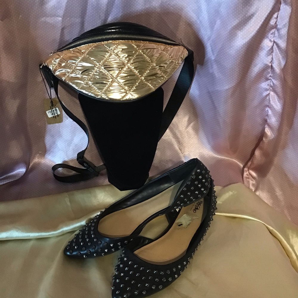 🔥💖 2for$35 Stunning Rose Gold Foil Fanny Pack 💖🔥